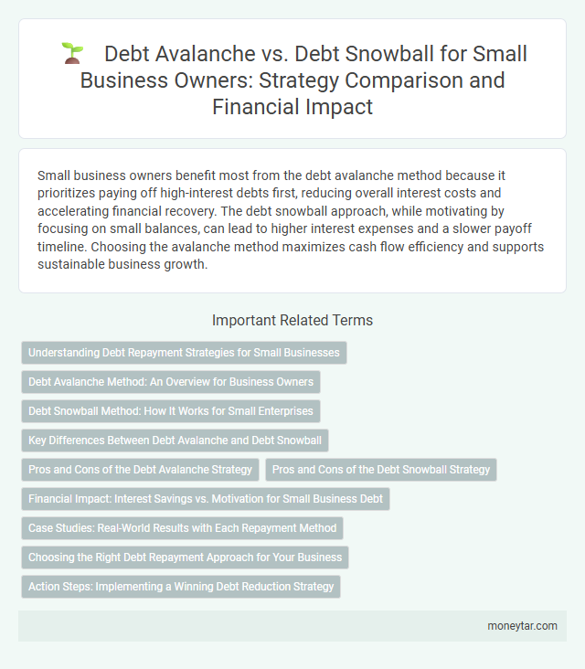 Debt Avalanche vs. Debt Snowball for Small Business Owners: Strategy Comparison and Financial Impact