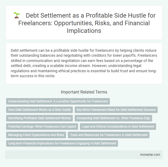 Debt Settlement as a Profitable Side Hustle for Freelancers: Opportunities, Risks, and Financial Implications