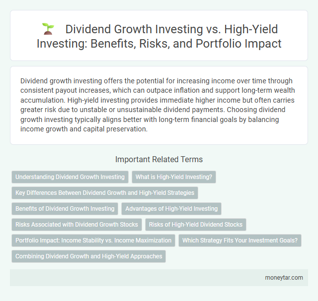 Dividend Growth Investing vs. High-Yield Investing: Benefits, Risks, and Portfolio Impact