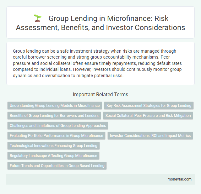 Group Lending in Microfinance: Risk Assessment, Benefits, and Investor Considerations