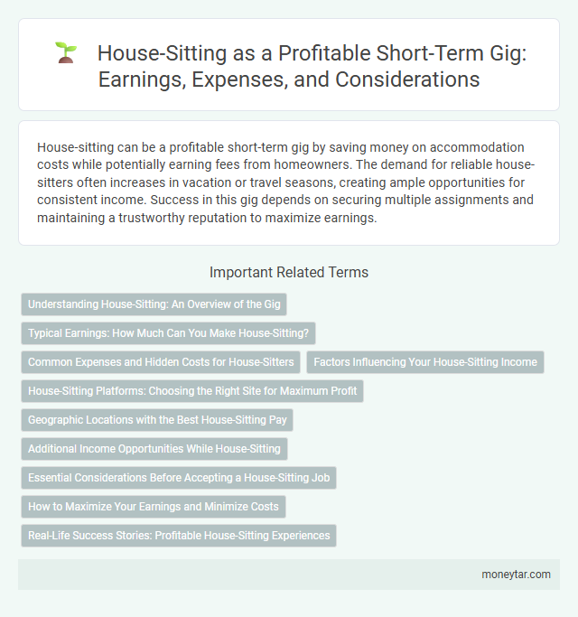 House-Sitting as a Profitable Short-Term Gig: Earnings, Expenses, and Considerations
