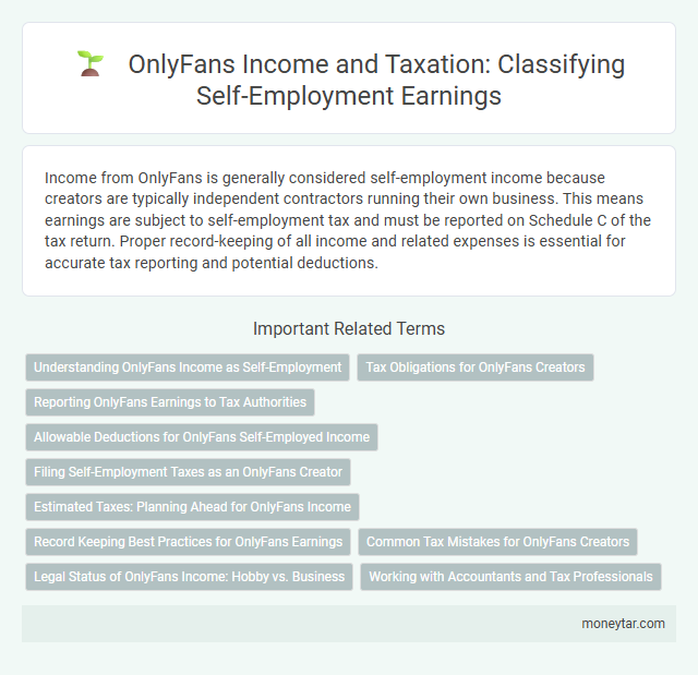 OnlyFans Income and Taxation: Classifying Self-Employment Earnings