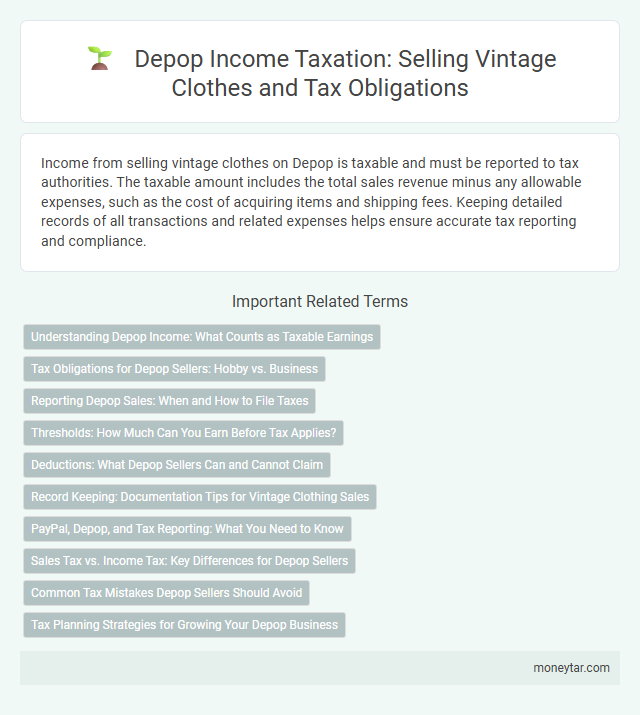 Depop Income Taxation: Selling Vintage Clothes and Tax Obligations