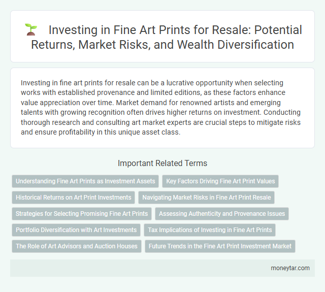 Investing in Fine Art Prints for Resale: Potential Returns, Market Risks, and Wealth Diversification