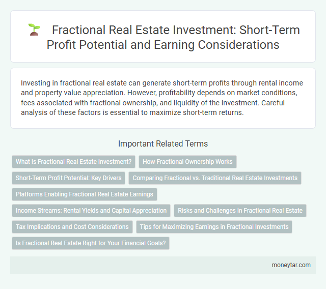 Fractional Real Estate Investment: Short-Term Profit Potential and Earning Considerations