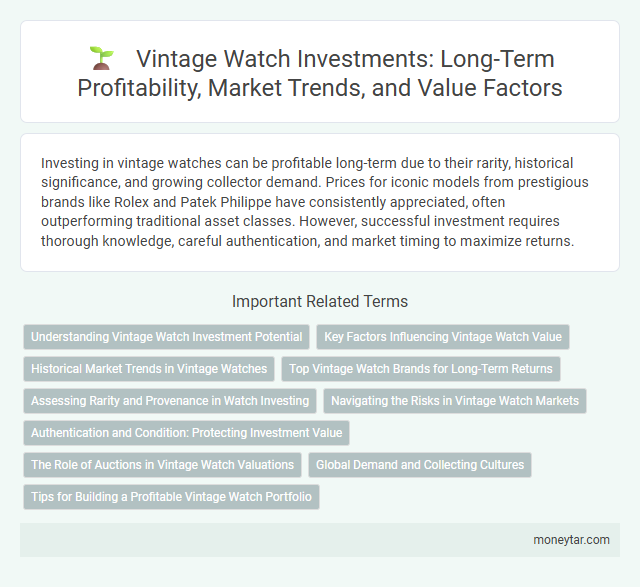 Vintage Watch Investments: Long-Term Profitability, Market Trends, and Value Factors