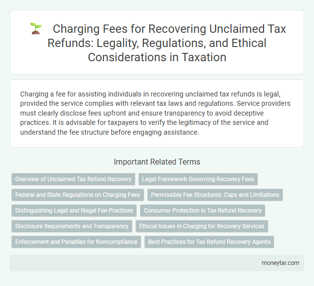 Charging Fees for Recovering Unclaimed Tax Refunds: Legality, Regulations, and Ethical Considerations in Taxation