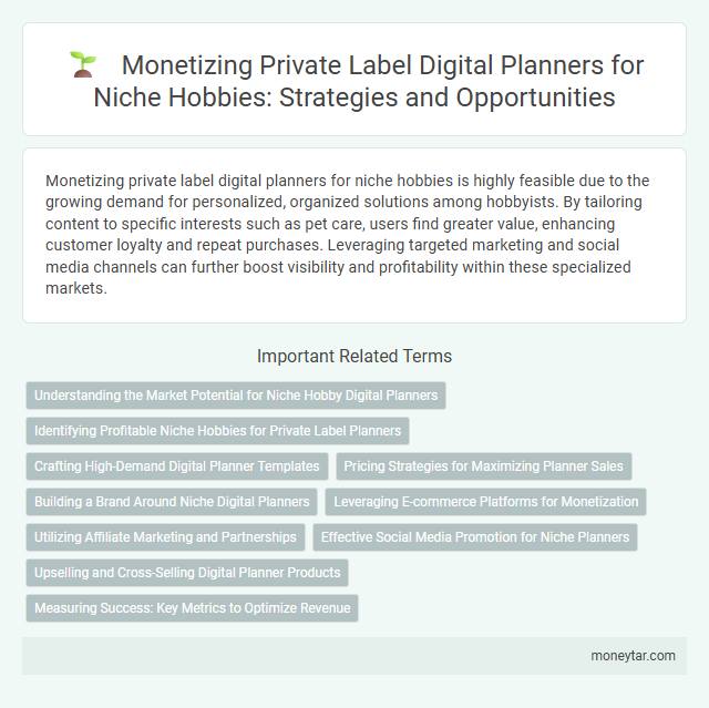 Monetizing Private Label Digital Planners for Niche Hobbies: Strategies and Opportunities