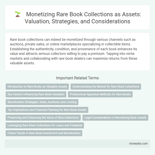 Monetizing Rare Book Collections as Assets: Valuation, Strategies, and Considerations