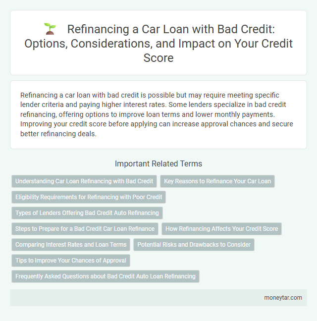 Refinancing a Car Loan with Bad Credit: Options, Considerations, and Impact on Your Credit Score