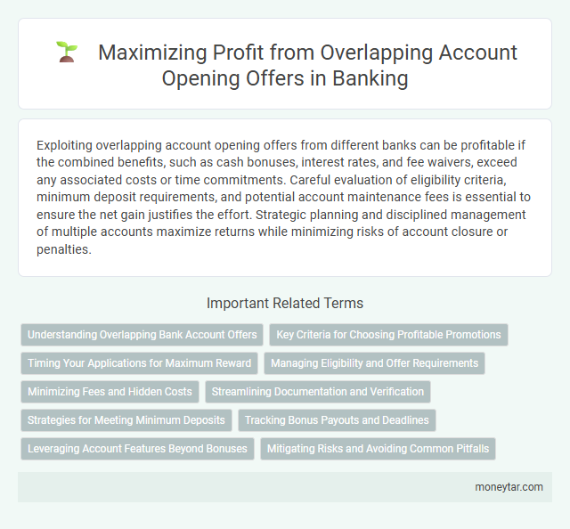 Maximizing Profit from Overlapping Account Opening Offers in Banking