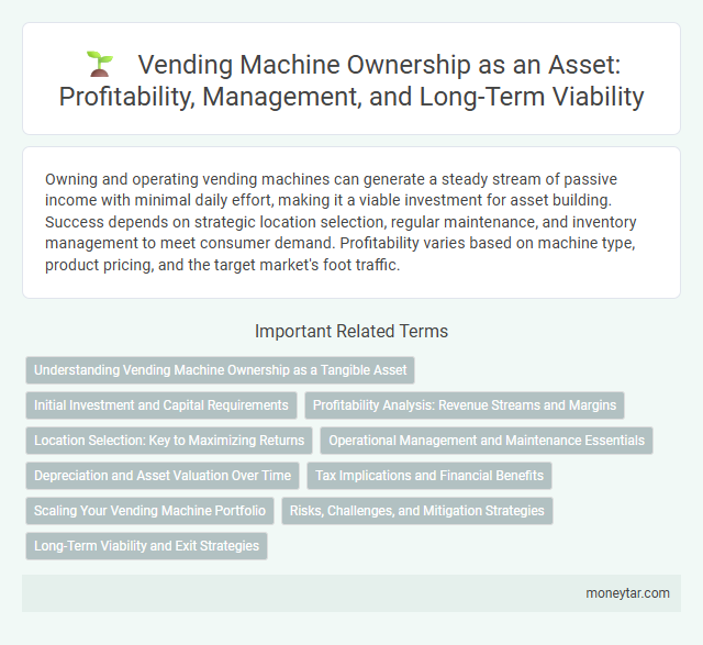 Vending Machine Ownership as an Asset: Profitability, Management, and Long-Term Viability