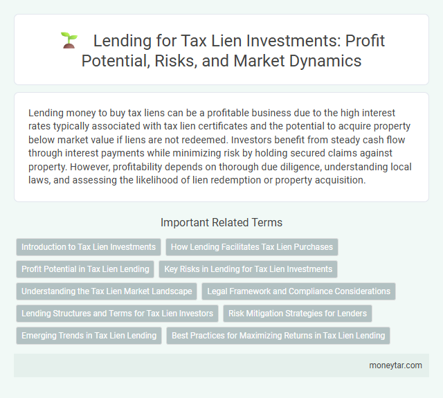 Lending for Tax Lien Investments: Profit Potential, Risks, and Market Dynamics