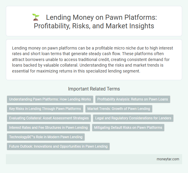 Lending Money on Pawn Platforms: Profitability, Risks, and Market Insights