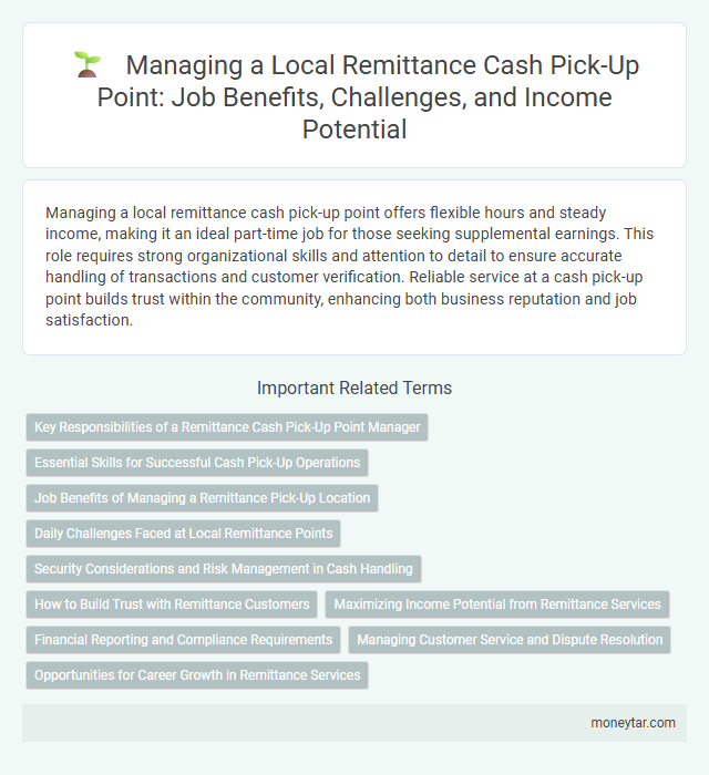 Managing a Local Remittance Cash Pick-Up Point: Job Benefits, Challenges, and Income Potential