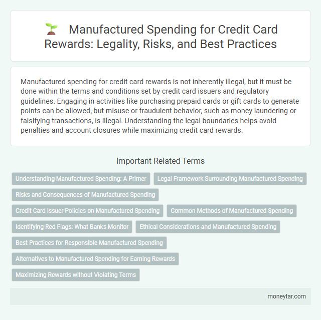 Manufactured Spending for Credit Card Rewards: Legality, Risks, and Best Practices
