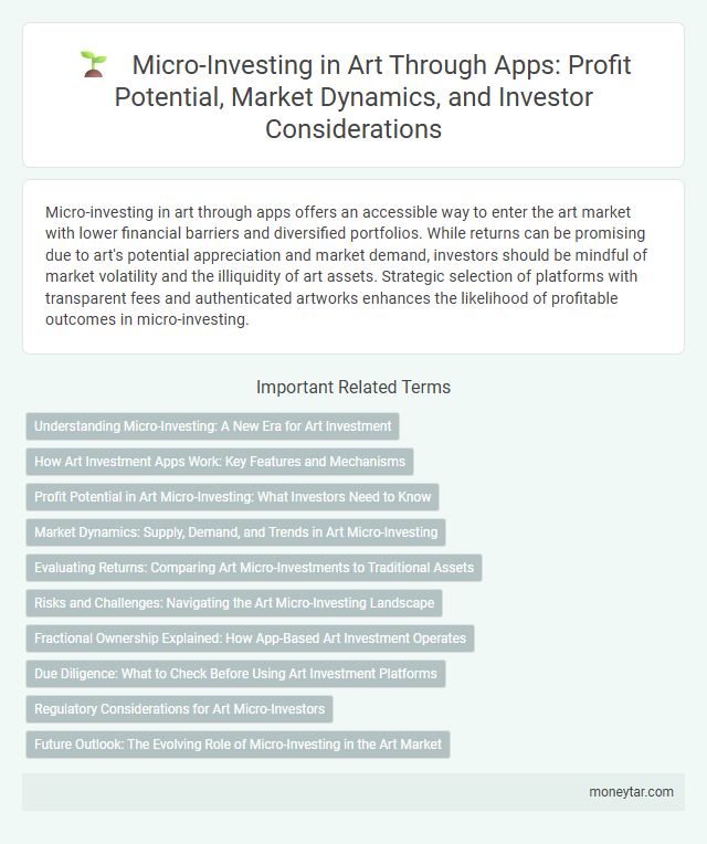 Micro-Investing in Art Through Apps: Profit Potential, Market Dynamics, and Investor Considerations