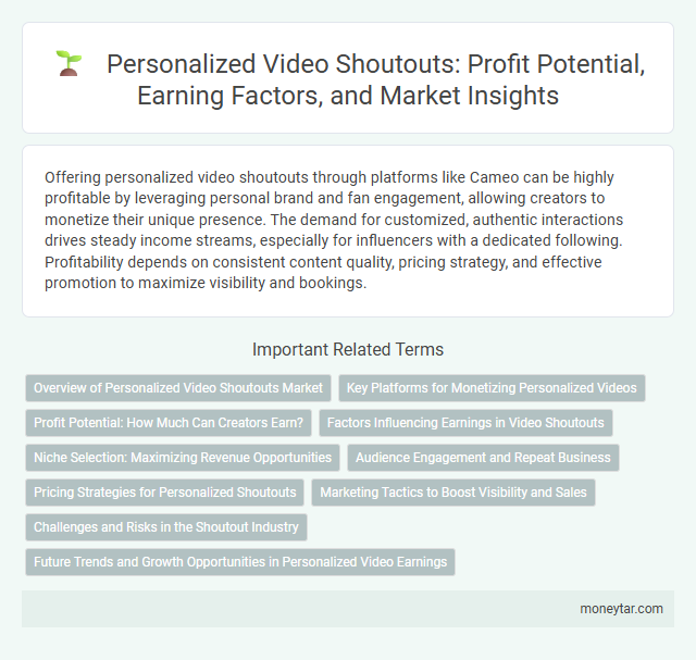 Personalized Video Shoutouts: Profit Potential, Earning Factors, and Market Insights
