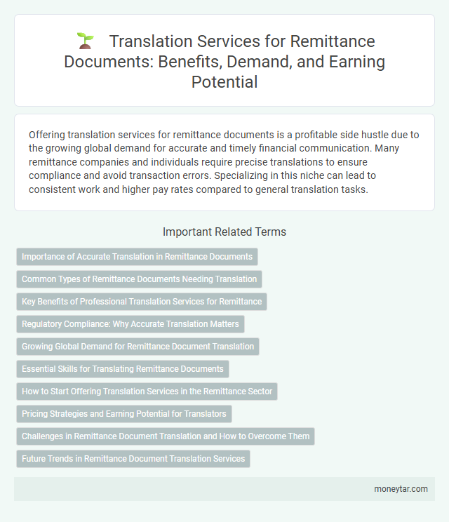Translation Services for Remittance Documents: Benefits, Demand, and Earning Potential