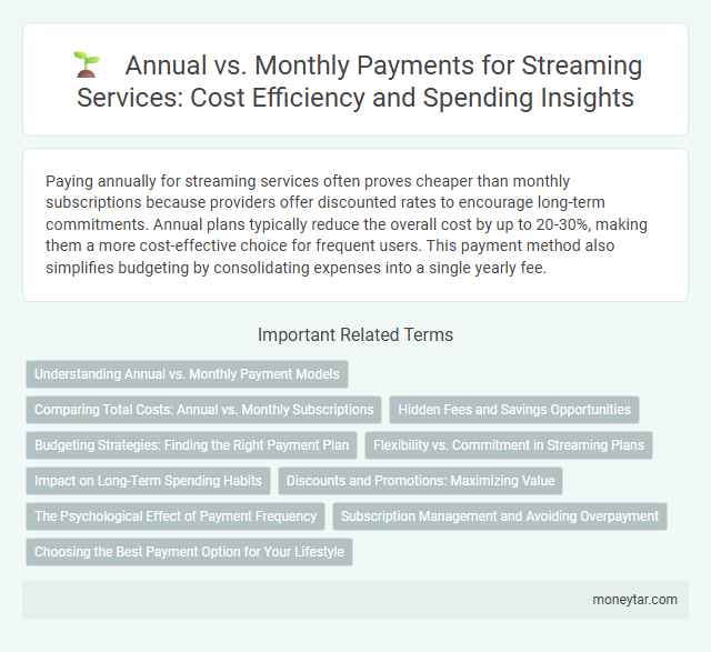 Annual vs. Monthly Payments for Streaming Services: Cost Efficiency and Spending Insights