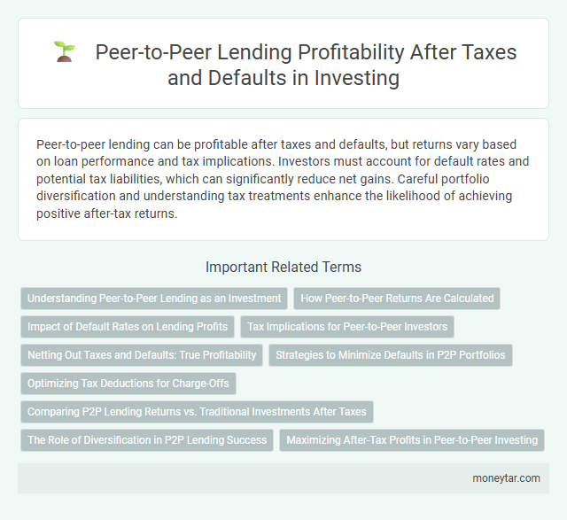 Peer-to-Peer Lending Profitability After Taxes and Defaults in Investing