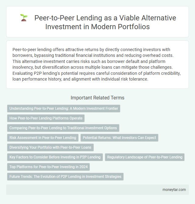 Peer-to-Peer Lending as a Viable Alternative Investment in Modern Portfolios