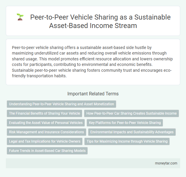 Peer-to-Peer Vehicle Sharing as a Sustainable Asset-Based Income Stream
