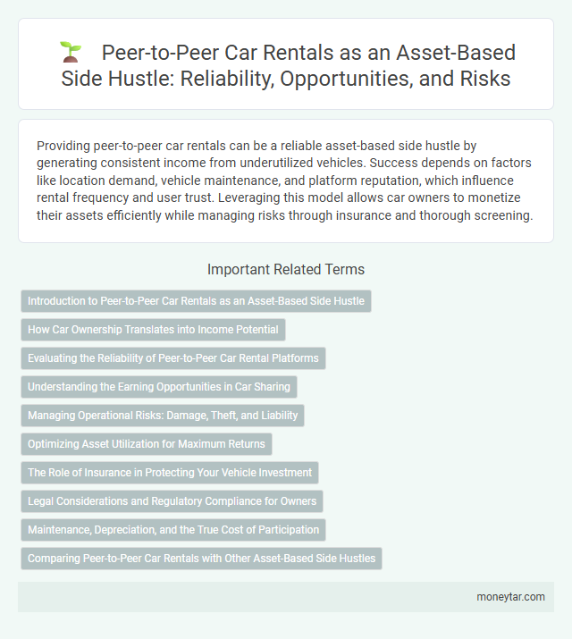 Peer-to-Peer Car Rentals as an Asset-Based Side Hustle: Reliability, Opportunities, and Risks