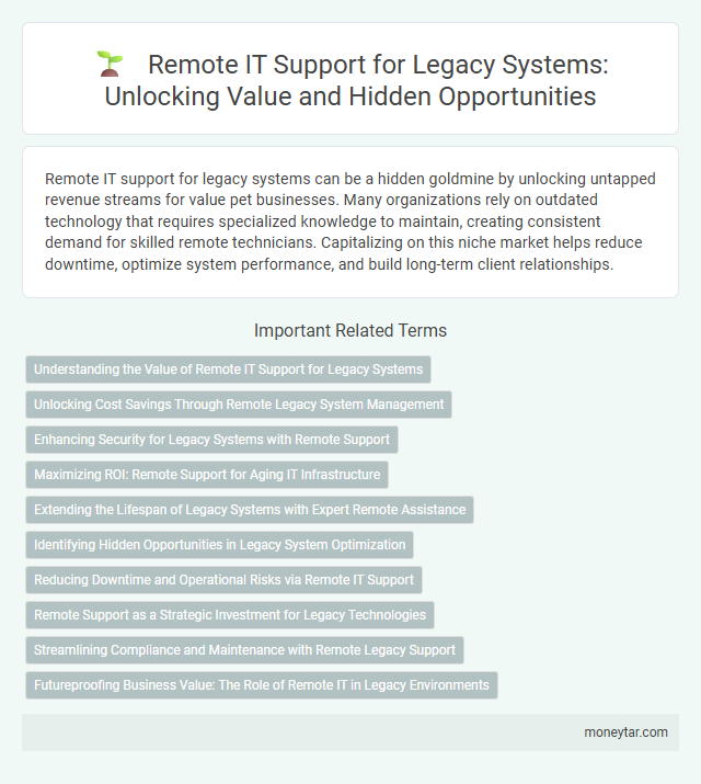 Remote IT Support for Legacy Systems: Unlocking Value and Hidden Opportunities