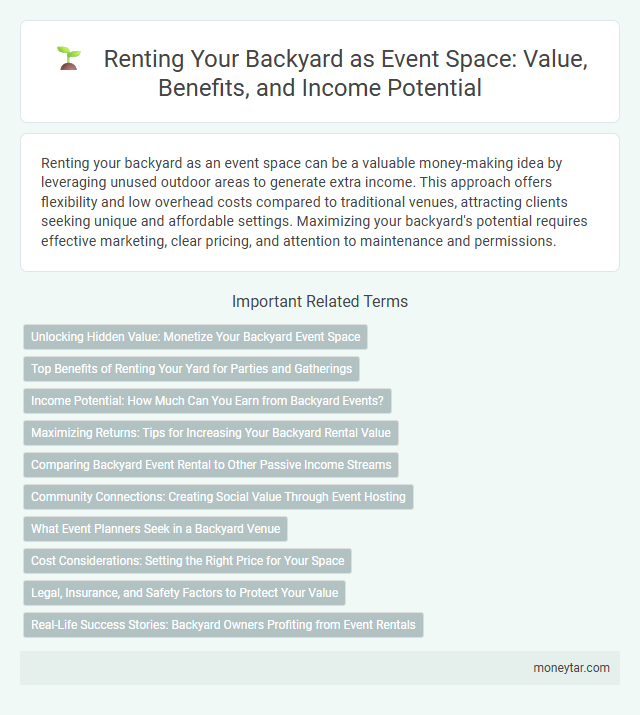 Renting Your Backyard as Event Space: Value, Benefits, and Income Potential
