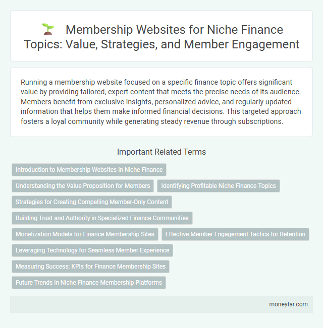 Membership Websites for Niche Finance Topics: Value, Strategies, and Member Engagement