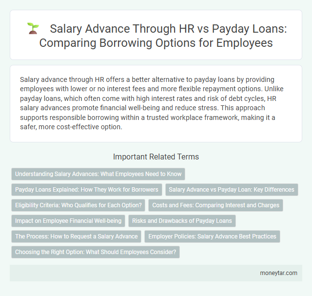 Salary Advance Through HR vs Payday Loans: Comparing Borrowing Options for Employees