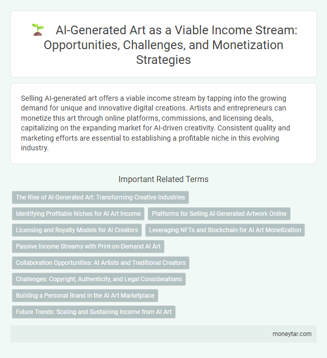 AI-Generated Art as a Viable Income Stream: Opportunities, Challenges, and Monetization Strategies