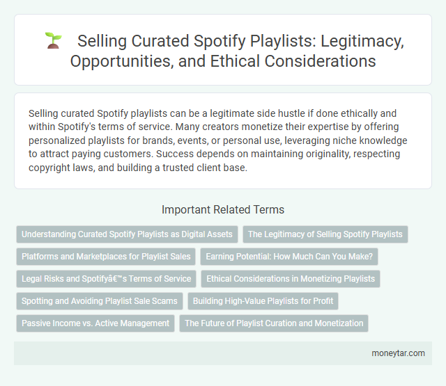 Selling Curated Spotify Playlists: Legitimacy, Opportunities, and Ethical Considerations
