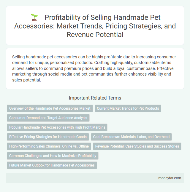 Profitability of Selling Handmade Pet Accessories: Market Trends, Pricing Strategies, and Revenue Potential