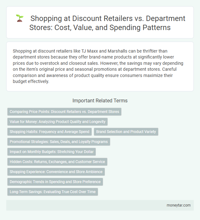 Shopping at Discount Retailers vs. Department Stores: Cost, Value, and Spending Patterns