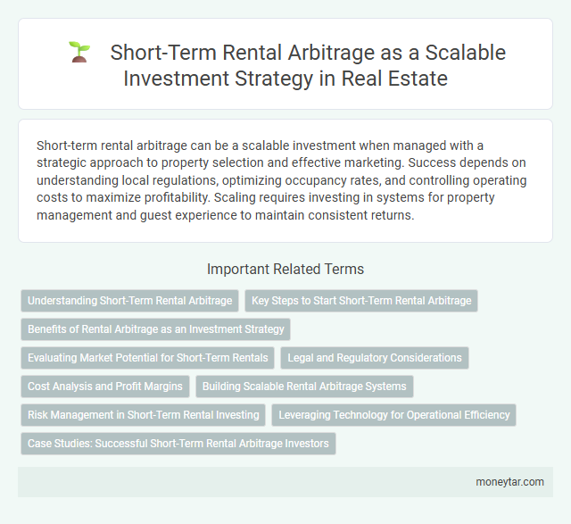 Short-Term Rental Arbitrage as a Scalable Investment Strategy in Real Estate