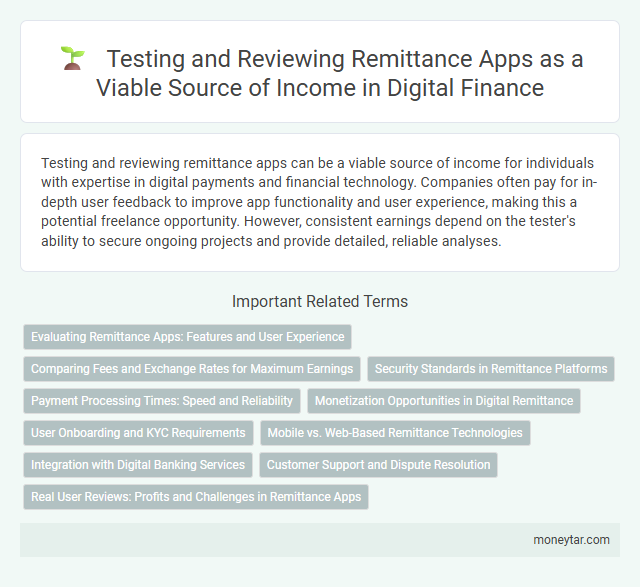 Testing and Reviewing Remittance Apps as a Viable Source of Income in Digital Finance