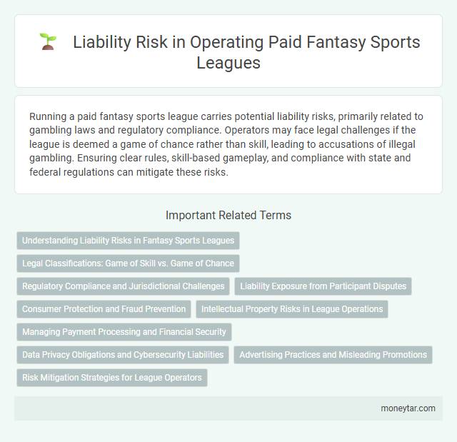 Liability Risk in Operating Paid Fantasy Sports Leagues