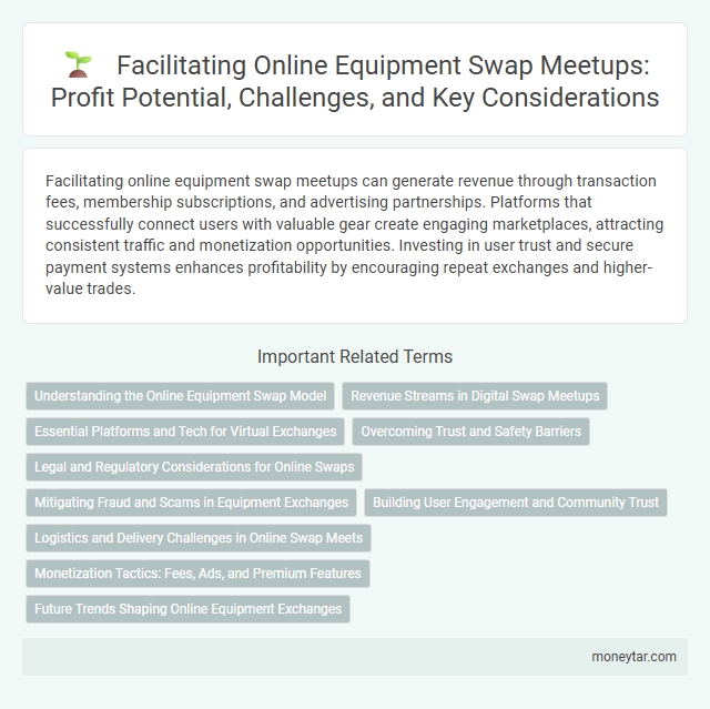 Facilitating Online Equipment Swap Meetups: Profit Potential, Challenges, and Key Considerations