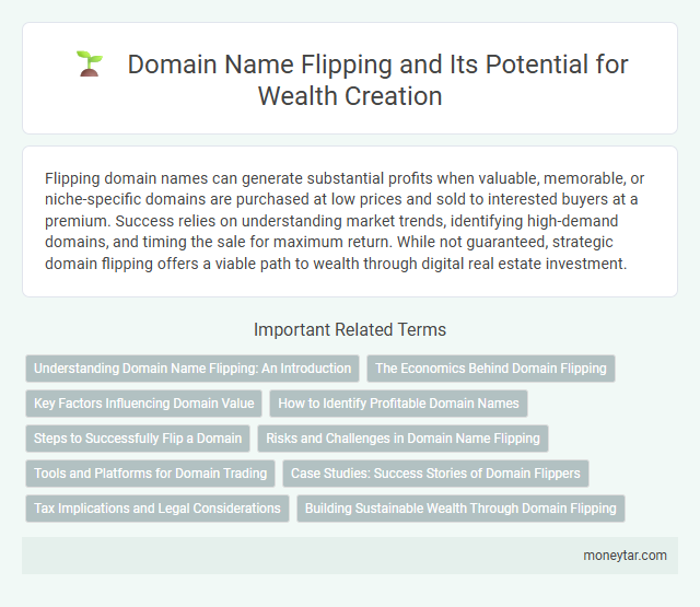 Domain Name Flipping and Its Potential for Wealth Creation