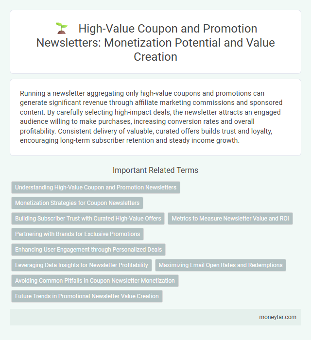 High-Value Coupon and Promotion Newsletters: Monetization Potential and Value Creation