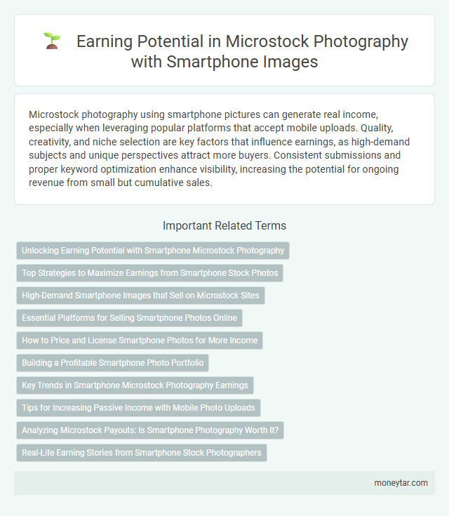 Earning Potential in Microstock Photography with Smartphone Images