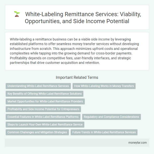 White-Labeling Remittance Services: Viability, Opportunities, and Side Income Potential