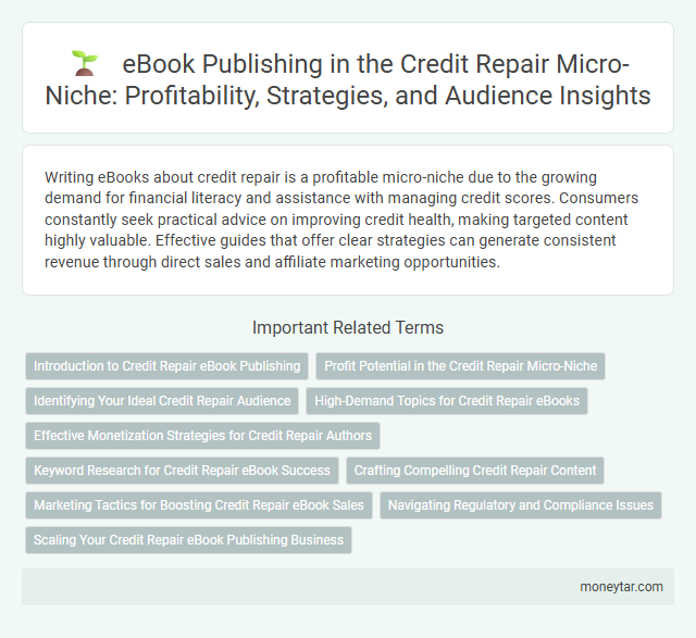 eBook Publishing in the Credit Repair Micro-Niche: Profitability, Strategies, and Audience Insights