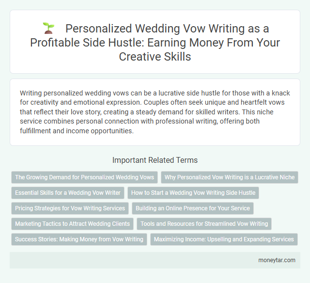 Personalized Wedding Vow Writing as a Profitable Side Hustle: Earning Money From Your Creative Skills