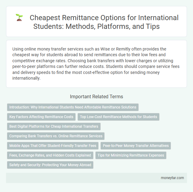 Cheapest Remittance Options for International Students: Methods, Platforms, and Tips
