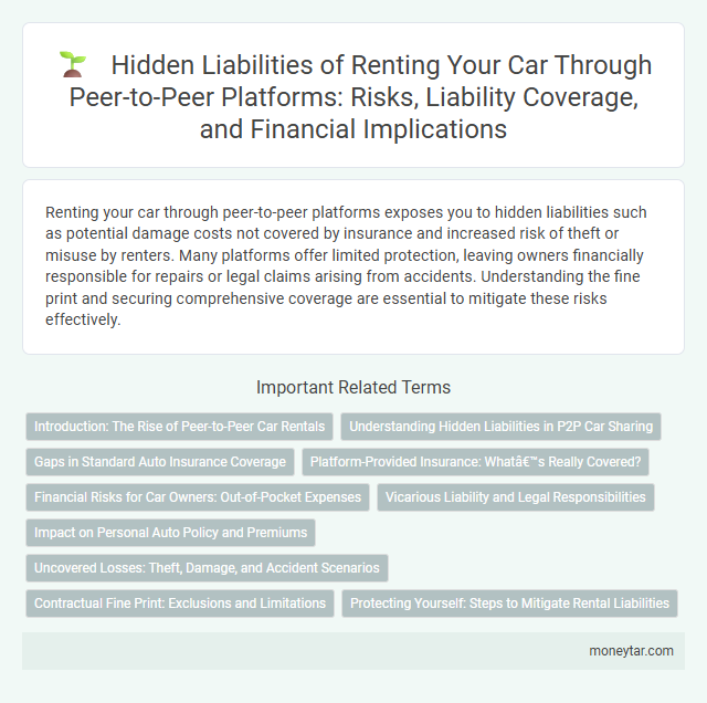 Hidden Liabilities of Renting Your Car Through Peer-to-Peer Platforms: Risks, Liability Coverage, and Financial Implications