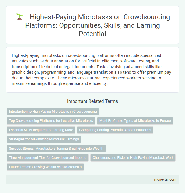 Highest-Paying Microtasks on Crowdsourcing Platforms: Opportunities, Skills, and Earning Potential