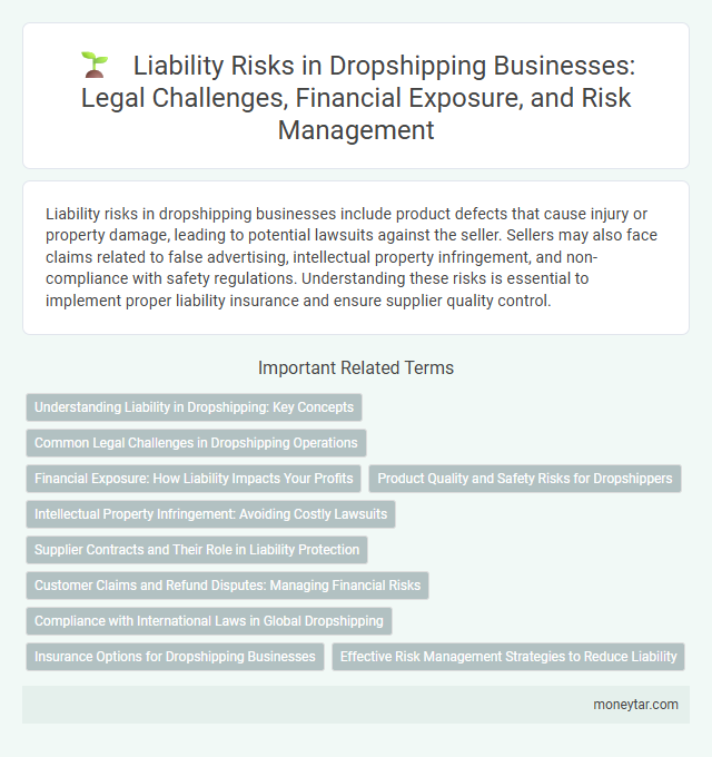 Liability Risks in Dropshipping Businesses: Legal Challenges, Financial Exposure, and Risk Management